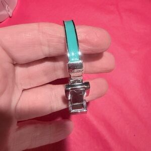 Michael kors buckle enameled bangle bracelet